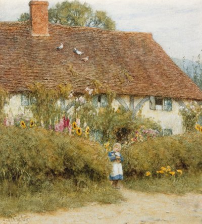 Cottage à West Horsley, Surrey - Helen Allingham