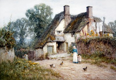 Cottage près de Paignton, Devon - Helen Allingham