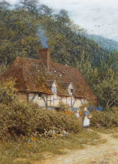 Cottage près de Witley, Surrey - Helen Allingham