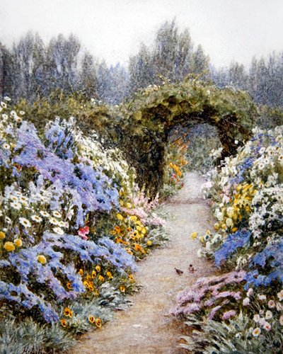 Bordure herbacée - Helen Allingham