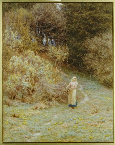 Dans le bois de primevères - Helen Allingham