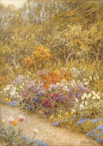 Dans le jardin potager, Farringford - Helen Allingham
