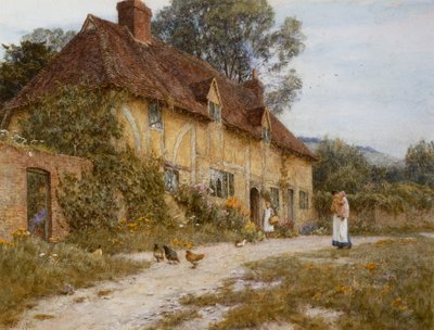 Vieux Cottage Kentish - Helen Allingham