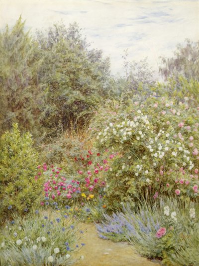 Roses dans le jardin de Gertrude Jekyll, Surrey - Helen Allingham