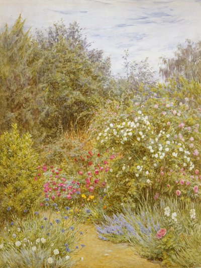 Roses dans un jardin du Surrey - Helen Allingham