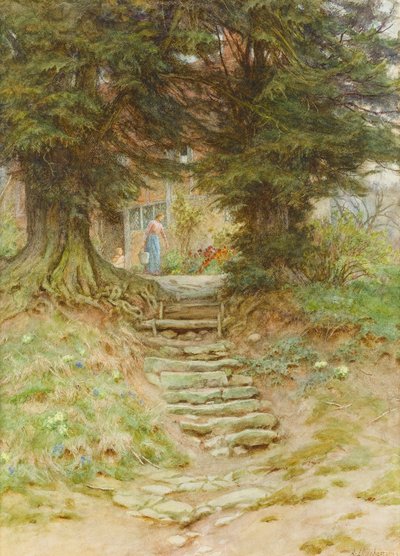 Printemps à Crocken Hill, Kent - Helen Allingham