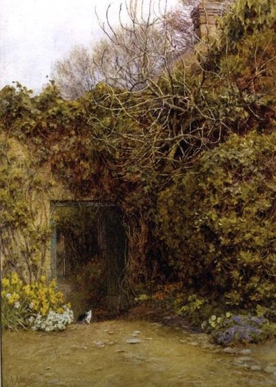 La porte de la laiterie, Farringford, maison de Lord Tennyson - Helen Allingham