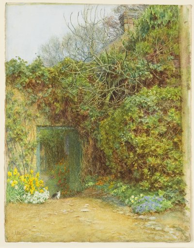 La porte de la laiterie, Farringford, maison de Lord Tennyson, c.1890 - Helen Allingham