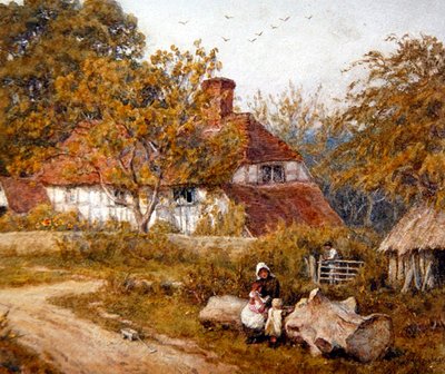Le Cottage Familial - Helen Allingham