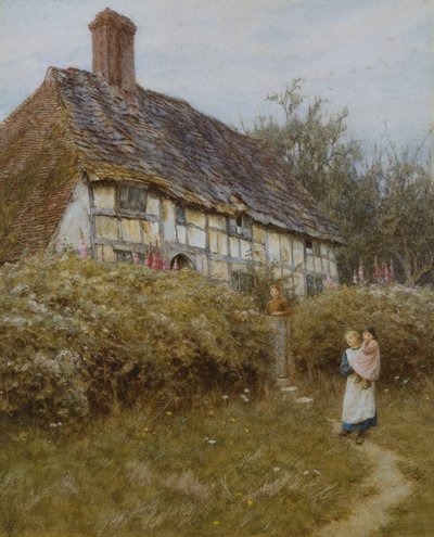 La maison du prêtre, West Hoathly - Helen Allingham