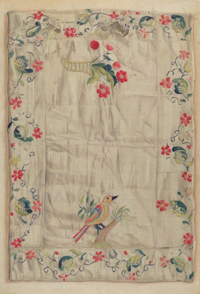 Broderie Crewel, vers 1937 - Helen E. Gilman