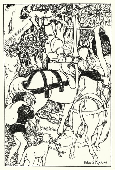 La Croix Rouge et la Dame Una dans la forêt - Helen S. Kuck