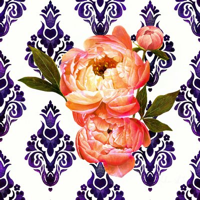Pivoine sur Delft, 2021 - Helen White