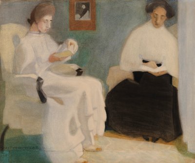 Filles lisant, 1907 - Helene Schjerfbeck