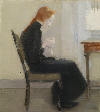 Fille tricotant. 1904 - Helene Schjerfbeck