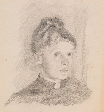 Autoportrait, 1880-1884 - Helene Schjerfbeck