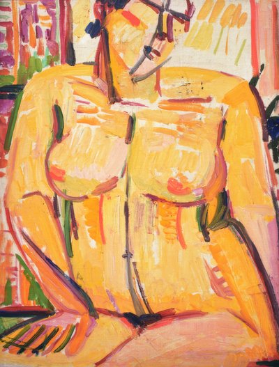 Nu féminin assis - Helene von Taussig