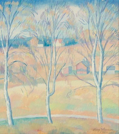 Paysage de printemps à Hälsingland - Helge Johansson