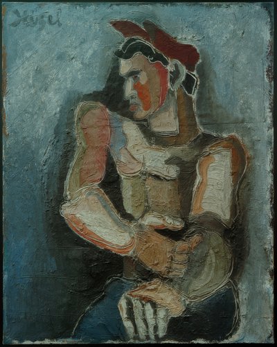 Homme avec casquette plate - Helmut Kolle