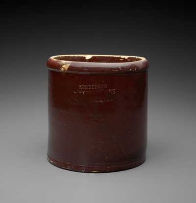 Pot, vers 1890-1894 - Henderson Pottery Works Henderson Pottery Works