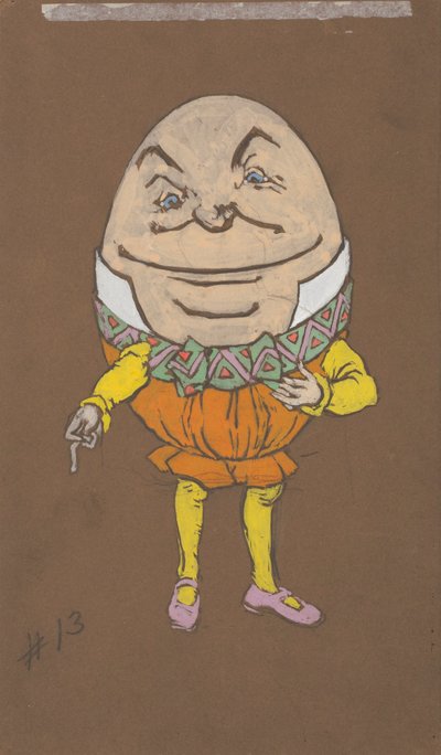 Humpty Dumpty (conception des costumes pour Alice au pays des merveilles, 1915) - Henderson, William Penhallow