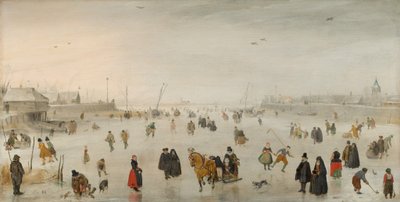 Une scène sur la glace, vers 1625 - Hendrick Avercamp