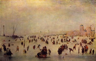 Scène de patinage - Hendrick Avercamp