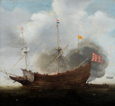Un navire de guerre - Hendrick Cornelisz Vroom