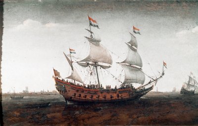 Navire néerlandais en haute mer - Hendrick Cornelisz. Vroom