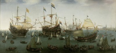 Le Retour à Amsterdam de la deuxième expédition aux Indes orientales, 19 juillet 1599 - Hendrick Cornelisz. Vroom