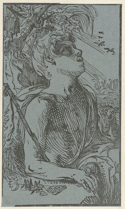 Jean-Baptiste dans le désert - Hendrick Goltzius (attributed to)