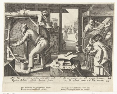 Aiguiseur de couteaux - Hendrick Goltzius (attributed to workshop of)
