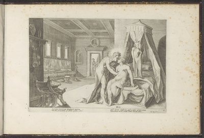 Apollon séduit Leucothea - Hendrick Goltzius (workshop of)