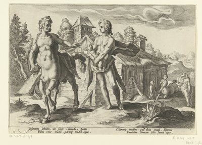 Apollon confie Asclépios à Chiron (Ovidius