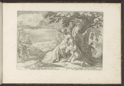 Clymène montre à Phaéthon son père, le dieu du soleil - Hendrick Goltzius (workshop of)