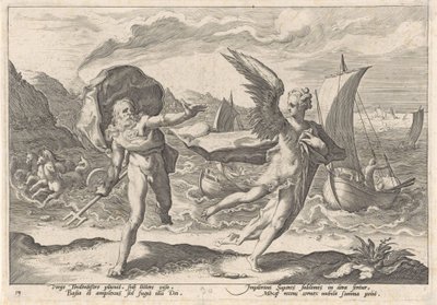 Coronis transformée en corbeau - Hendrick Goltzius (workshop of)