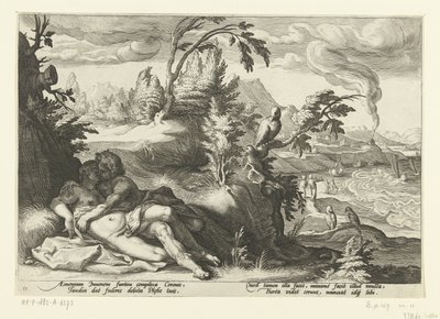 Corvus surprend la fille Coronis (Les Métamorphoses d