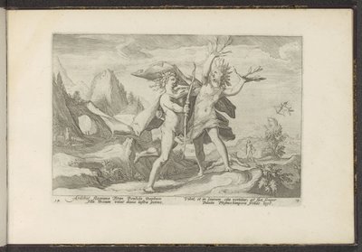 Daphné se transforme en laurier - Hendrick Goltzius (workshop of)