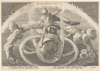 La création des quatre éléments - Hendrick Goltzius (workshop of)