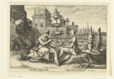 Juno approche Sémélé sous la forme de Béroé - Hendrick Goltzius (workshop of)