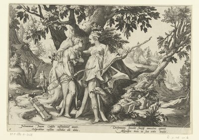Jupiter séduit Callisto sous l