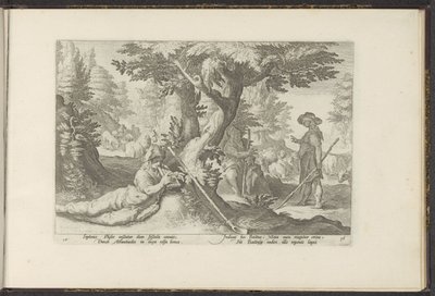 Mercure et Battus - Hendrick Goltzius (workshop of)
