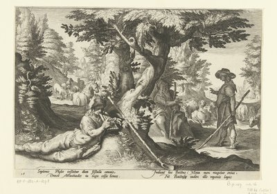 Mercure et Battus - Hendrick Goltzius (workshop of)