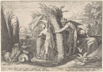 Pan et Syrinx - Hendrick Goltzius (workshop of)