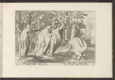 Les sœurs de Phaéthon se transforment en peupliers et son ami en cygne (Ovidius