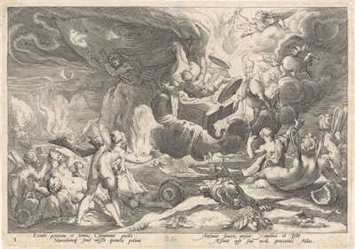 Chute de Phaéthon - Hendrick Goltzius (workshop of)