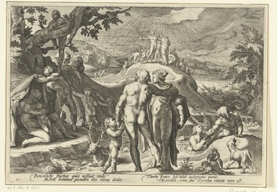 Le Déluge de Deucalion - Hendrick Goltzius (workshop of)