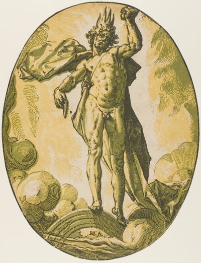 Éther, planche six de Demogorgon et les Divinités - Hendrick Goltzius