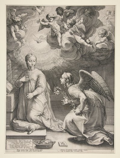 Annonciation - Hendrick Goltzius