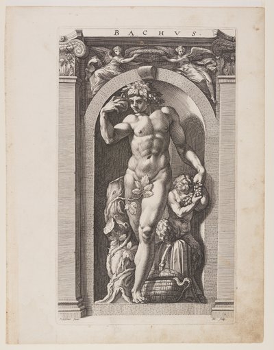 Bacchus, tiré de Huit dieux païens - Hendrick Goltzius